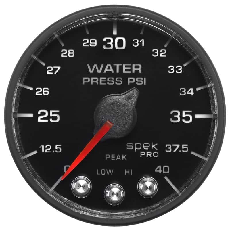 AutoMeter — Autometer Spek-Pro - Nascar 2-1/16in Water Press 0- 40 psi Bfb
GA 2" WP 40 BFB SPEK - view 9