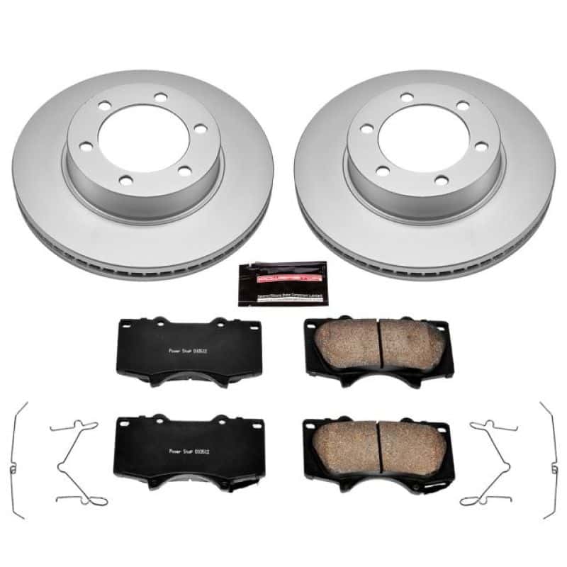 PowerStop — Power Stop 01-07 Toyota Sequoia Front Z17 Evolution Geomet Coated Brake Kit - view 1