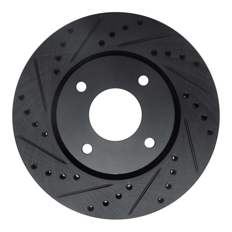 R1 Concepts — R1 07-14 Nissan Sentra Front Left Drilled & Slotted Black Brake Rotor
R1 Brake Rotor Drill - view 1