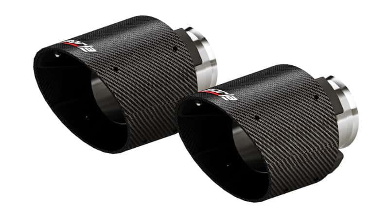 Borla — Borla 15-24 Dodge Charger V8 / 2023 Chrysler 300C T-304 SS Tips 5in Outlet - Carbon / Black Anodized
Tip Kit - Sngl. Rnd. - view 2