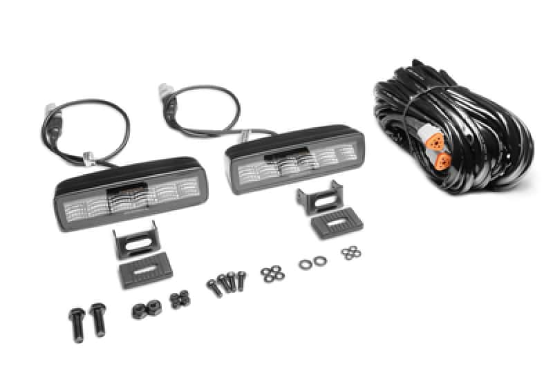 Go Rhino — Go Rhino Xplor Blackout Combo Series Sixline LED Flood Lights w/Amber (Surface Mount) - Blk (Pair)
BLK - Lights W/Amber - view 5