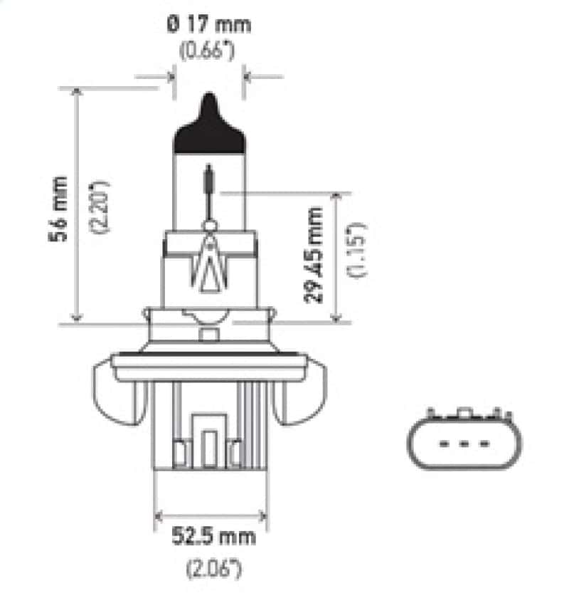 Hella — Hella Bulb H13 9008 12V 100/80W XEN WHT XB (2)
H13 Halogen Bulb - view 14