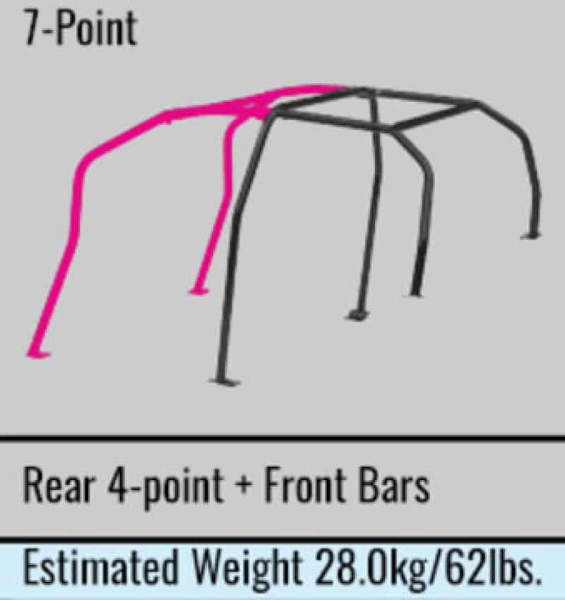 Cusco — Cusco GC8 Steel 4 Passenger 7P Roll Cage 40 Safety21 (S/O / No Cancel) - view 4
