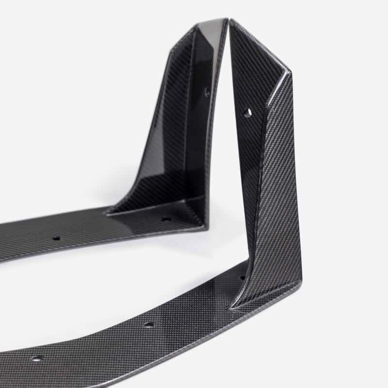 Anderson Composites — Anderson Composites 2024 Ford Mustang Type-GT5 Carbon Fiber Front Splitter Wickers - view 5