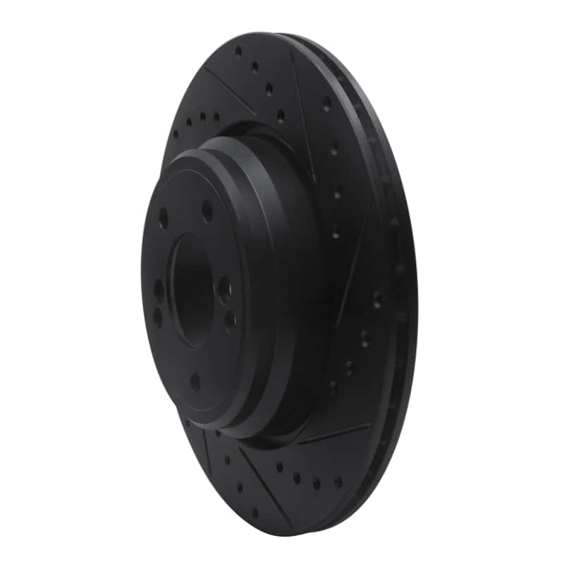 R1 Concepts — R1 00-06 BMW M3 Rear Right Drilled & Slotted Black Brake Rotor
R1 Brake Rotor Drill - view 2