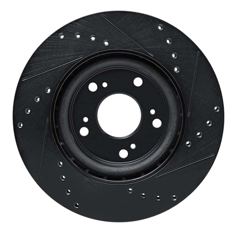 R1 Concepts — R1 12-16 Honda CR-V Front Left Drilled & Slotted Black Brake Rotor
R1 Brake Rotor Drill - view 5