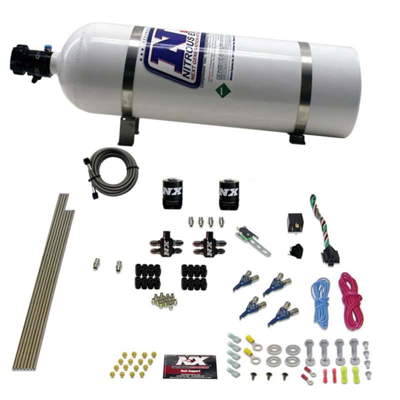 Nitrous Express — Nitrous Express 4 Cyl Gas Nitrous Kit (100-250HP) w/15lb Bottle
Injection System Kit
N2OSys - view 2