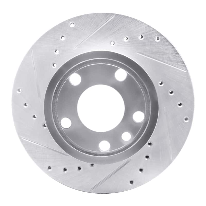 R1 Concepts — R1 92-95 Volkswagen EuroVan Front Left Drilled & Slotted Silver Brake Rotor
R1 Brake Rotor Drill - view 1