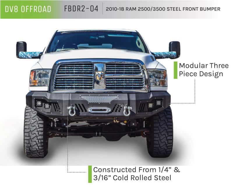DV8 Offroad — DV8 Offroad 10-18 RAM 2500 Front Bumper - view 3