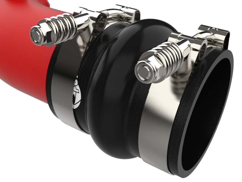 aFe — aFe 23-24 Ford Diesel Trucks V8-6.7L (td) BladeRunner Aluminum Hot and Cold Charge Pipe Kit - Red
Charge Pipe Kit - view 6