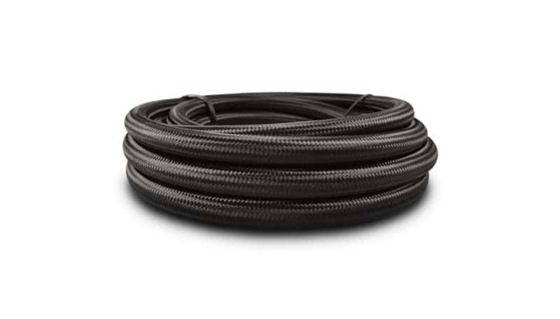 Vibrant — Vibrant Black Nylon Braided Flex Hose AN -10 Hose ID 0.56in (150ft Roll)
-10ANNylo150FtBlack - view 3