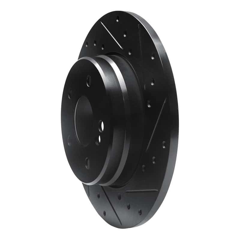 R1 Concepts — R1 98-03 Mercedes-Benz E320 Rear Right Drilled & Slotted Black Brake Rotor
R1 Brake Rotor Drill - view 2