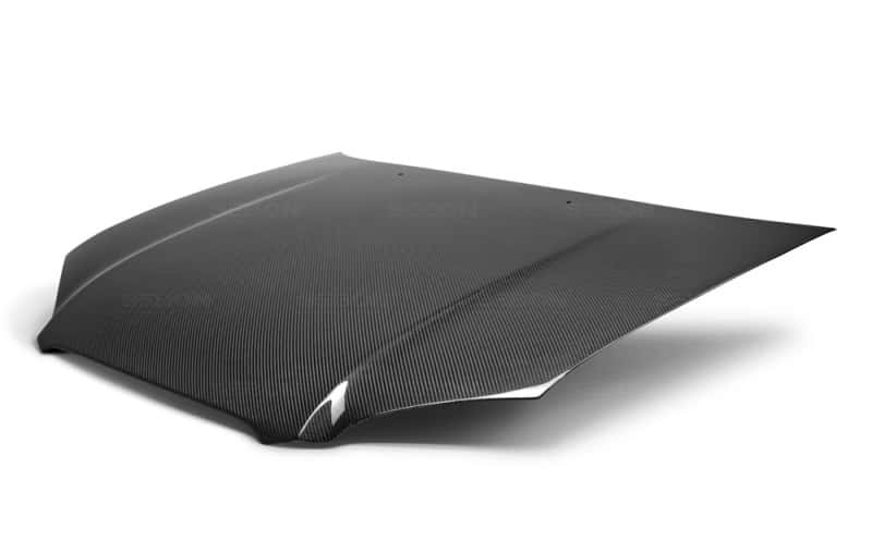 Seibon — Seibon 04-05 Subaru WRX/STi RS Carbon Fiber Hood - view 3