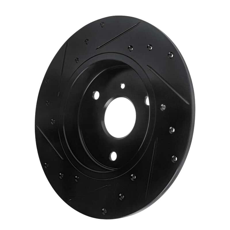 R1 Concepts — R1 05-16 Smart Fortwo Front Right Drilled & Slotted Black Brake Rotor
R1 Brake Rotor Drill - view 4