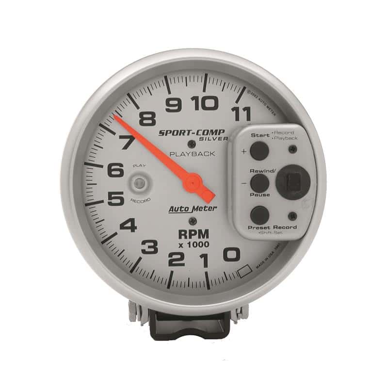 AutoMeter — Autometer Ultra-Lite 5in Pedestal Playback Tachometer 0-11000 RPM
5" TACH, 11,000 RPM, - view 2