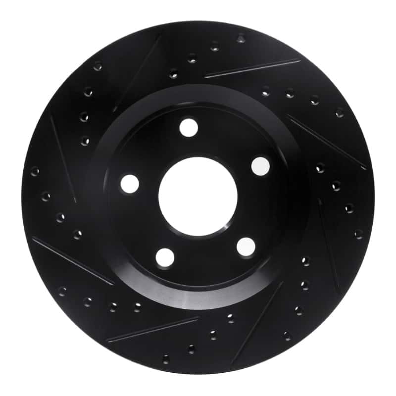 R1 Concepts — R1 07-18 Jeep Wrangler Front Right Drilled & Slotted Black Brake Rotor
R1 Brake Rotor Drill - view 5