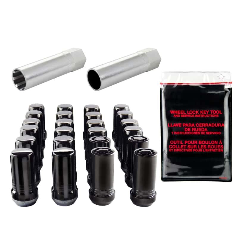 McGard — McGard SplineDrive Tuner 6 Lug Install Kit w/Locks & Tool (Cone) M14X1.5 / 22mm Hex - Blk - view 3