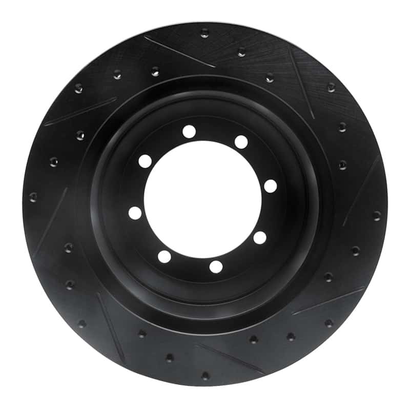 R1 Concepts — R1 99-04 Ford F-350 Super Duty 2WD Rear Left Drilled & Slotted Black Brake Rotor
R1 Brake Rotor Drill - view 5