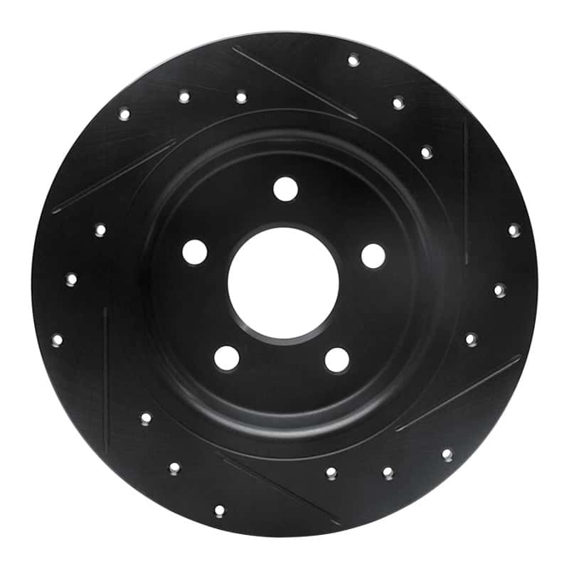 R1 Concepts — R1 04-13 Volvo S40 Rear Left Drilled & Slotted Black Brake Rotor
R1 Brake Rotor Drill - view 5