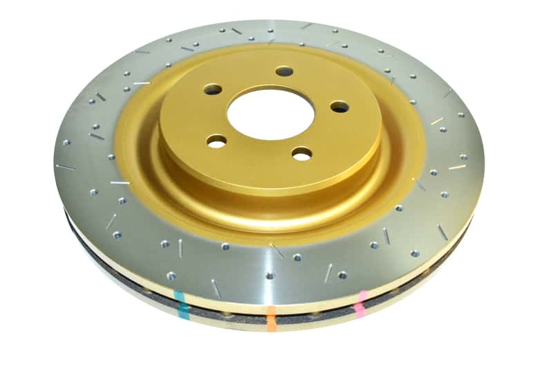 DBA — DBA 2016+ Holden RG Colorado / Trailblazer Rear 4000 Series XS Drilled & Slotted Gold Brake Rotor
Brake Rotor
Brake Disc - view 4