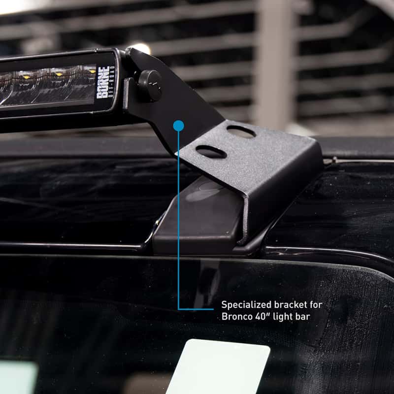 Borne Off-Road — Borne Off-Road 21+ Direct Fit Bronco Light Bar 40in Upfit - view 11