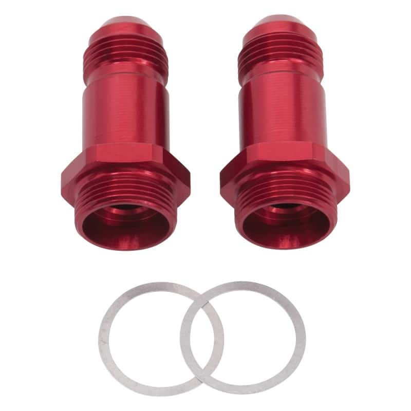 Russell — Russell Performance -8 AN Carb Adapter Fittings (2 pcs.) (Red)
CrbAdptFitting - view 1