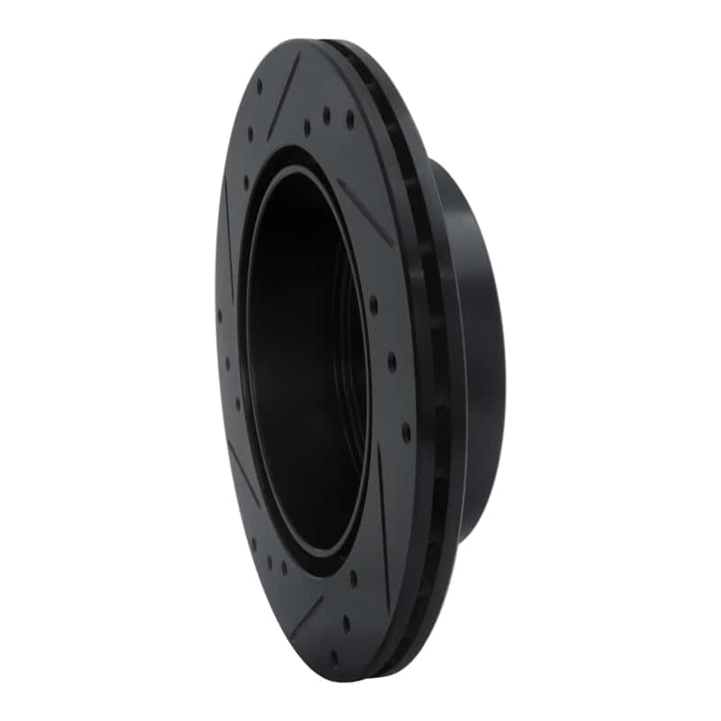 R1 Concepts — R1 06-12 Mitsubishi Eclipse Rear Right Drilled & Slotted Black Brake Rotor
R1 Brake Rotor Drill - view 4