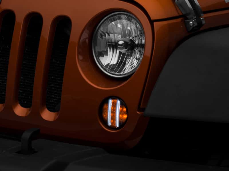 Raxiom — Raxiom 07-18 Jeep Wrangler JK Axial Series LED Front Turn Signals (Smoked)
Lights - view 3