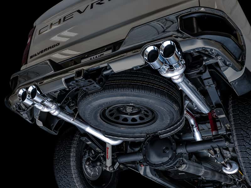AWE Tuning — AWE Tuning 4th Gen GM 1500 5.3L 0FG Catback Split Rear Exit (w/ Bumper Cutouts) - Quad Chrome Tips
0FG Catback - view 8
