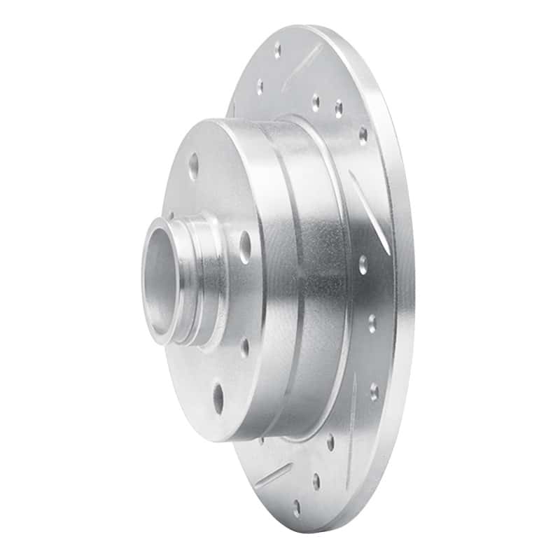 R1 Concepts — R1 81-85 Mazda RX-7 Rear Left Drilled & Slotted Silver Brake Rotor
R1 Brake Rotor Drill - view 2