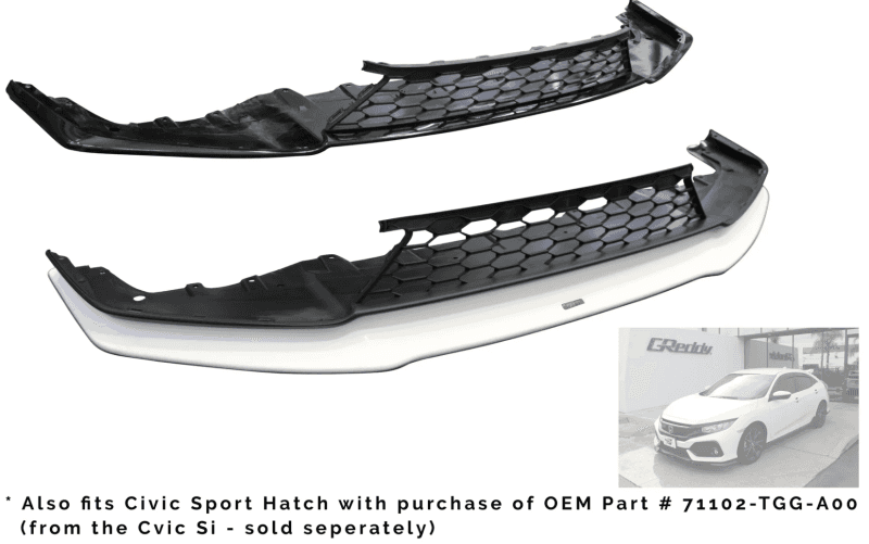 GReddy — GReddy 2017+ Honda Civic Si Coupe/Sedan Front Lip Spoiler - view 1