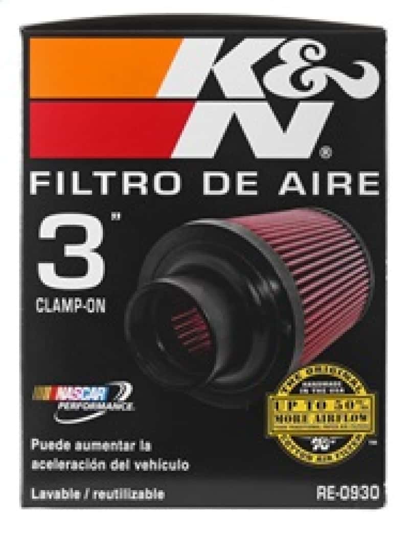 K&N Engineering — K&N Universal Rubber Filter - Round Tapered 6in Base OD x 3in Flange ID x 6in H
Universal Clamp-On A
Clamp-on Air Filter - view 16