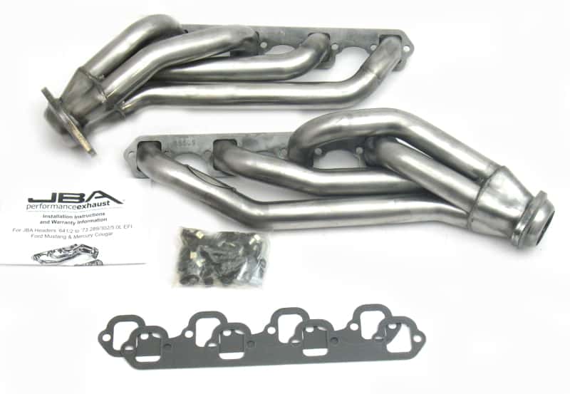JBA — JBA 65-73 Ford Mustang 260-302 SBF 1-5/8in Primary Raw 409SS Mid Length Header
Exhaust Header - view 1