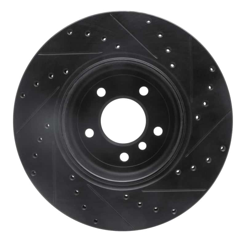R1 Concepts — R1 04-10 BMW 535I Rear Left Drilled & Slotted Black Brake Rotor
R1 Brake Rotor Drill - view 5