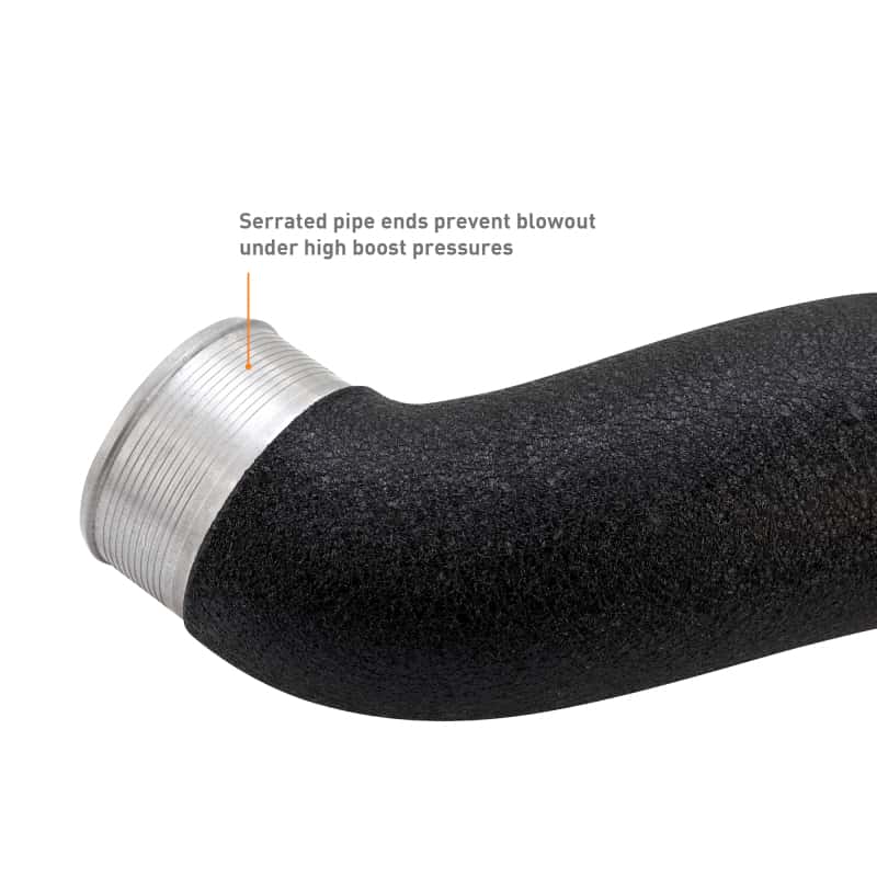 Mishimoto — Mishimoto 2024+ Ford Mustang EcoBoost Charge Pipes - Wrinkle Black
Intercooler Pipe Set - view 4