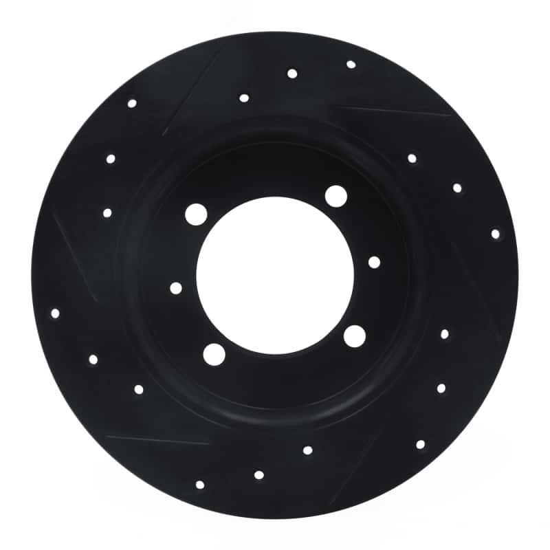 R1 Concepts — R1 88-93 Dodge Colt Rear Right Drilled & Slotted Black Brake Rotor
R1 Brake Rotor Drill - view 5