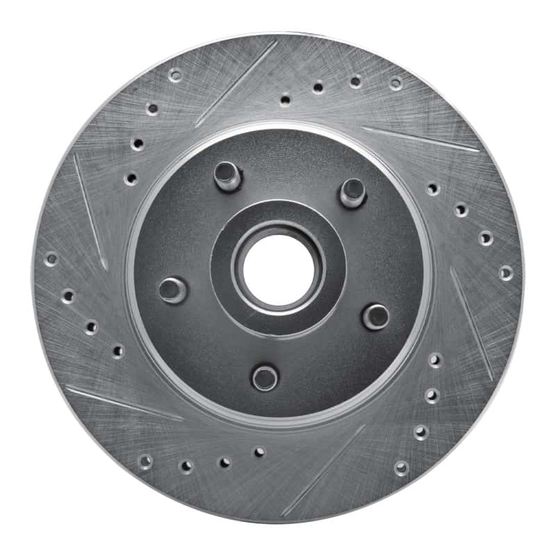 R1 Concepts — R1 87-92 Lincoln Mark VII Front Left Drilled & Slotted Silver Brake Rotor
R1 Brake Rotor Drill - view 1