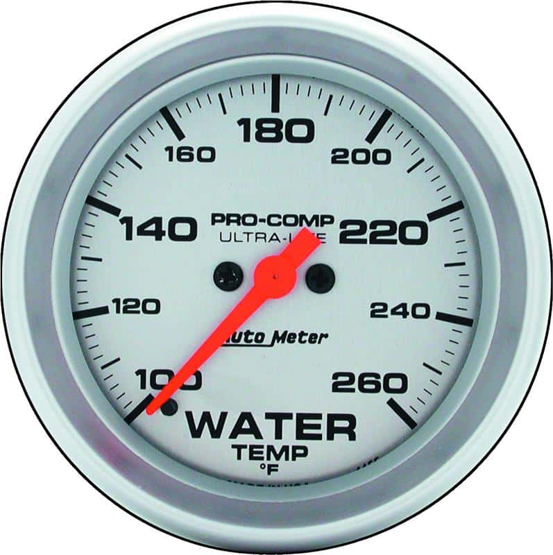 AutoMeter — Autometer Ultra-Lite 2-5/8in 100-260F Water Temp Gauge - Digital Stepper Motor
2-5/8in WATER TEMP - view 2