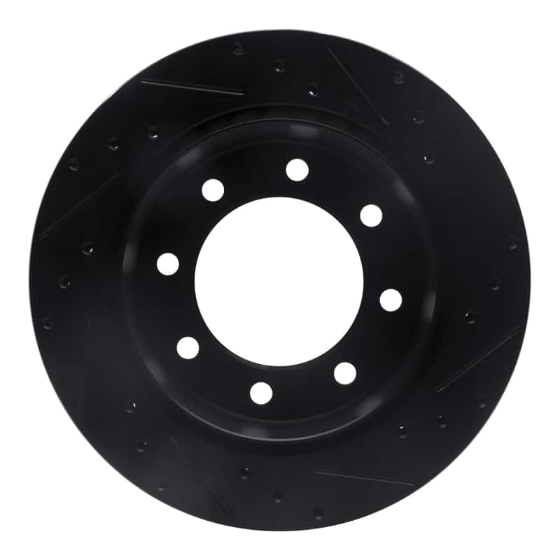 R1 Concepts — R1 99-20 Chevrolet Silverado 2500 Rear Left Drilled & Slotted Black Brake Rotor
R1 Brake Rotor Drill - view 5