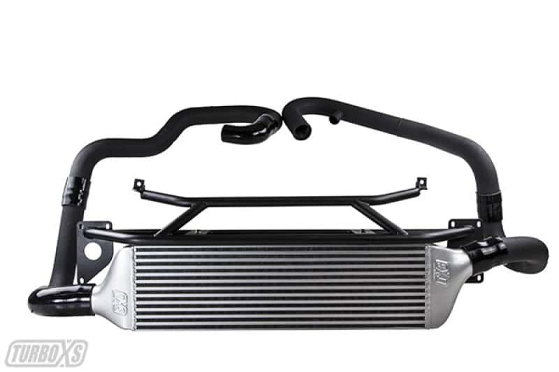 Turbo XS — Turbo XS FMIC 2015-2017 Subaru STi - Wrinkle Black Pipes
Intercooler - view 1