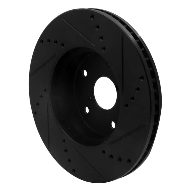 R1 Concepts — R1 15-19 Subaru Legacy Front Left Drilled & Slotted Black Brake Rotor
R1 Brake Rotor Drill - view 4