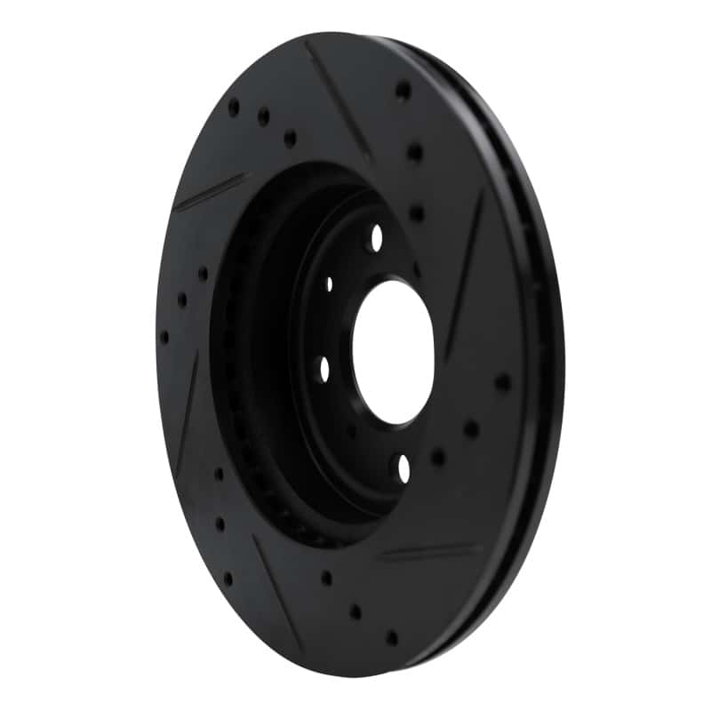 R1 Concepts — R1 15-20 Honda Fit (USA/Canada) Front Left Drilled & Slotted Black Brake Rotor
R1 Brake Rotor Drill - view 4