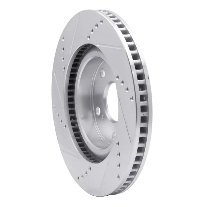 DFC — DFC 06-20 Lexus ES350 Front Right Drilled & Slotted Silver Brake Rotor - view 4