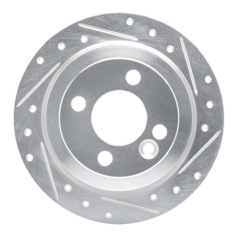 R1 Concepts — R1 02-15 Mini Cooper Clubman Rear Right Drilled & Slotted Silver Brake Rotor
R1 Brake Rotor Drill - view 1