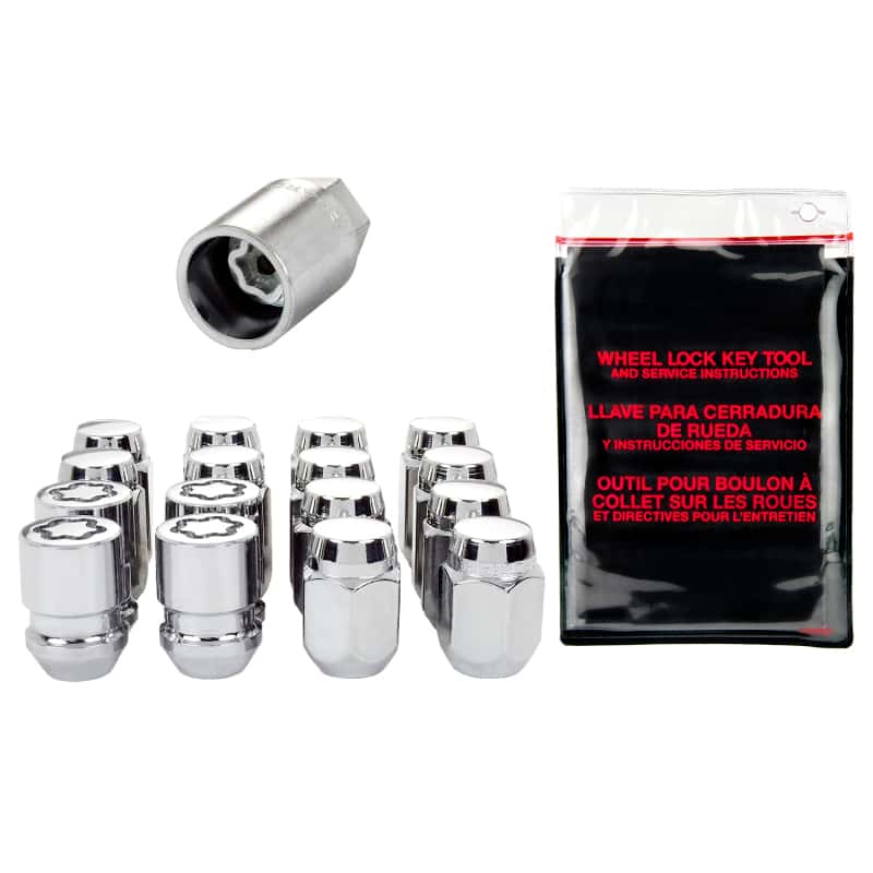 McGard — McGard 5 Lug Hex Install Kit w/Locks (Cone Seat Nut) M12X1.25 / 13/16 Hex / 1.28in. Length - Chrome - view 1