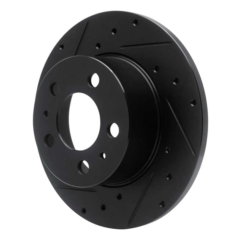 R1 Concepts — R1 67-72 Volvo 142 Front Left Drilled & Slotted Black Brake Rotor
R1 Brake Rotor Drill - view 2