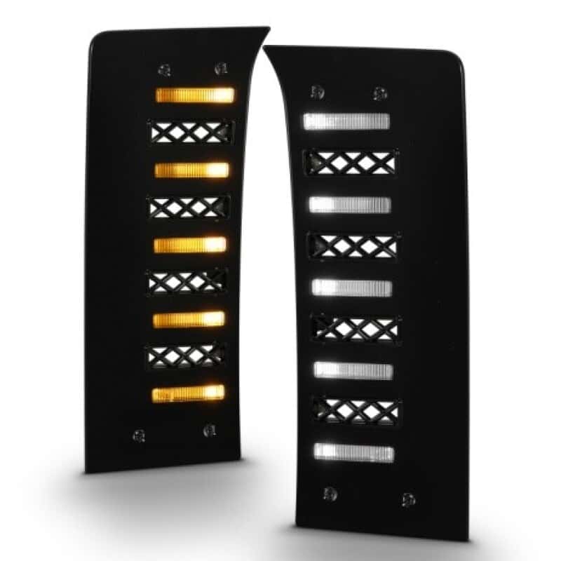 ANZO — ANZO 22-24 Toyota Tundra (w/Factory LED Refl. & OE Bumper) Z-Series Full LED DRL Vent Lights - Pair - view 2
