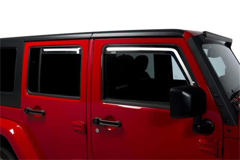 Putco — Putco 07-18 Jeep Wrangler JK - 4 Door Element Tinted Window Visors
Side Window Vent - view 1
