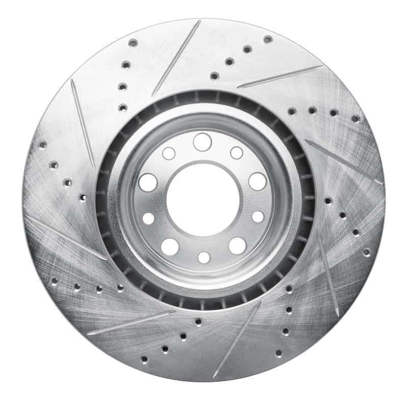 R1 Concepts — R1 2017-2025 Alfa Romeo Giulia Front Right Drilled & Slotted Silver Brake Rotor
R1 Brake Rotor Drill - view 5