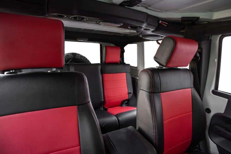 PRP Seats — PRP 11-12 Jeep Wrangler JK Front Seat Covers/2 door or 4 door (Pair) - Black/Red
Seat Covers - view 3